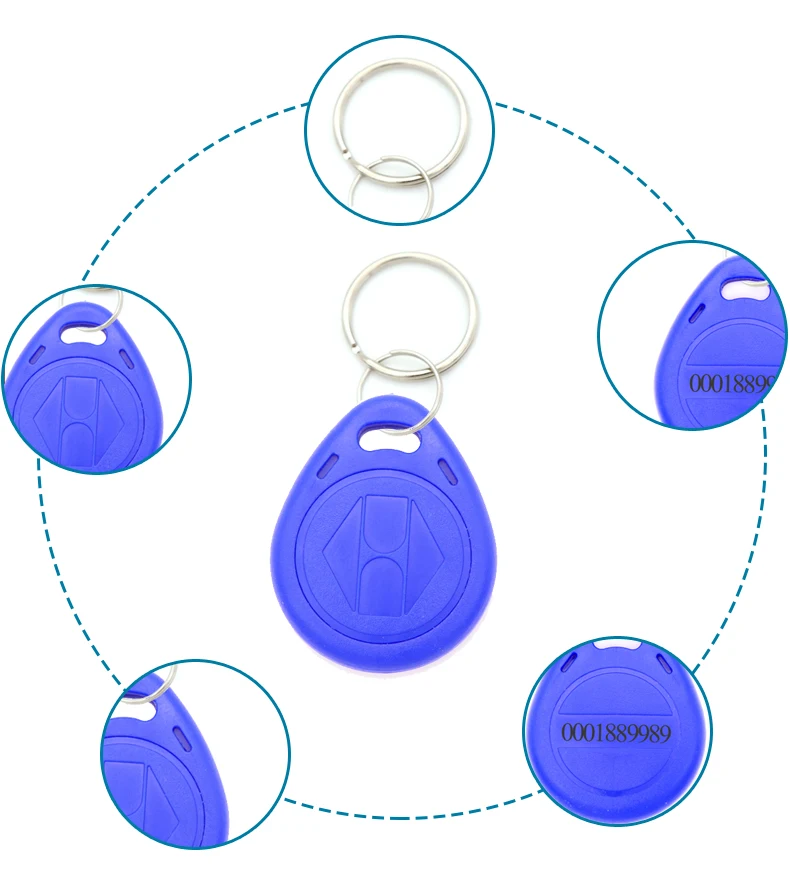 10 шт. RFID 125 кГц EM4100 брелок Чип TK4100 метки 125 кГц только для чтения