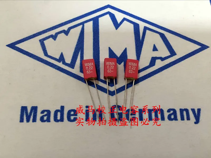 2020 hot sale 10pcs/20pcs Germany WIMA 63V 0.22UF 63V 224 220n P: 2.5mm Audio capacitor free shipping