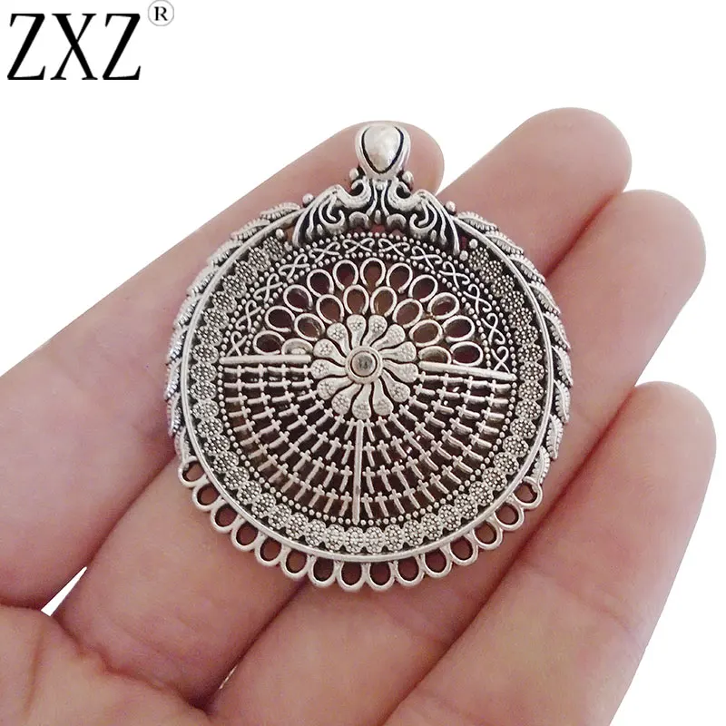 ZXZ 5 шт. разножильные филигранные открытые круглые подвески соединители для