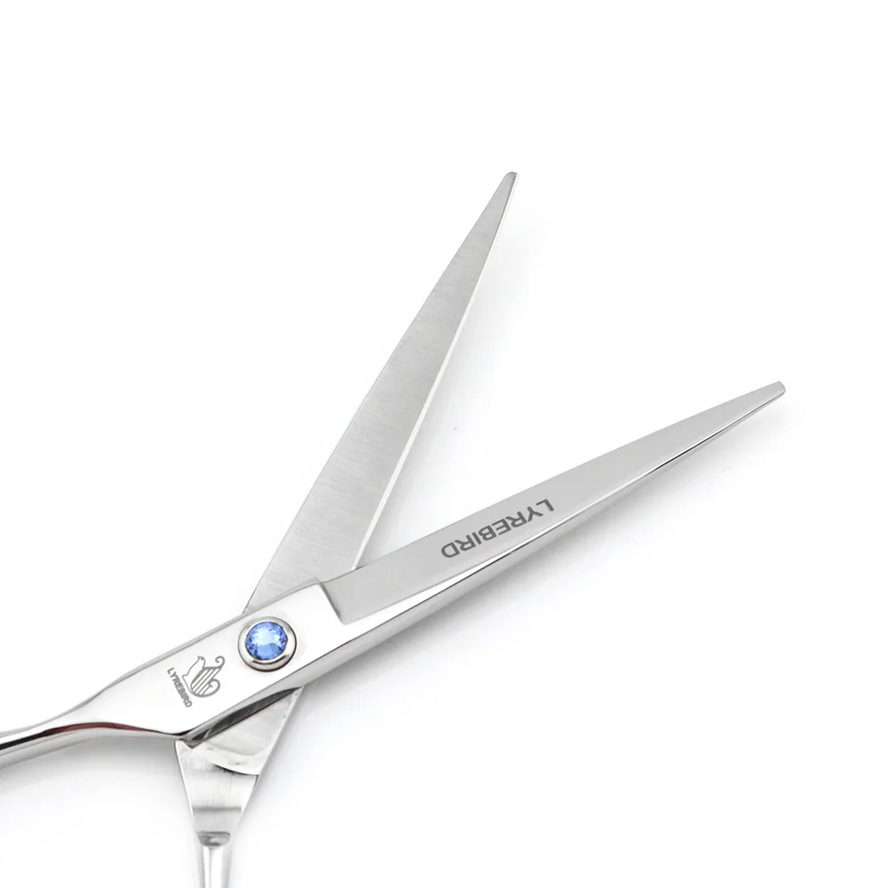 Левосторонние ножницы для волос 6 дюймов черные Серебристые стрижки