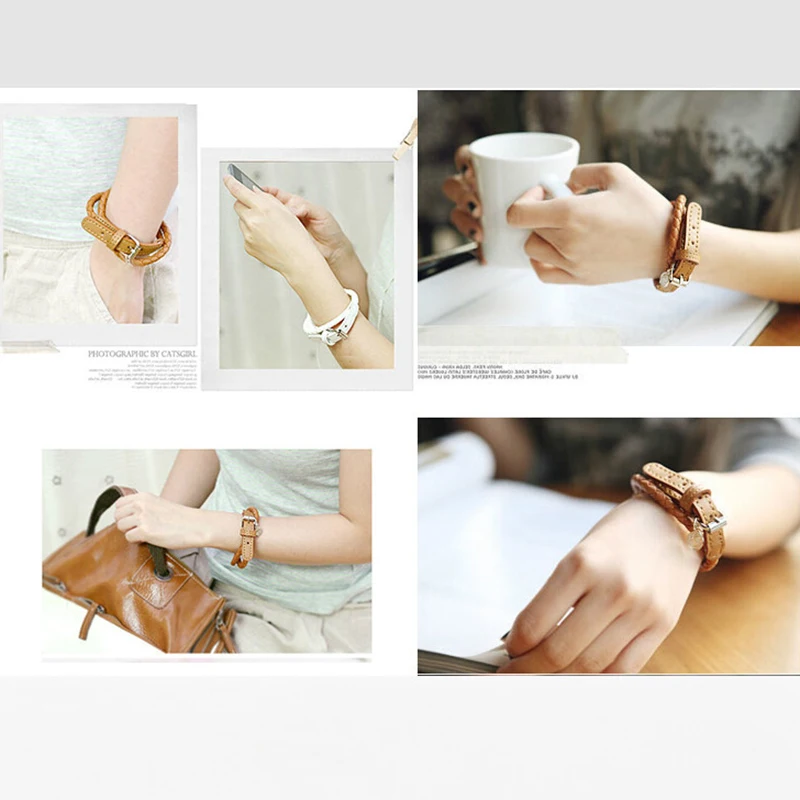 Модные женские браслеты кожа Винтаж цыганские богемные плетение этнический