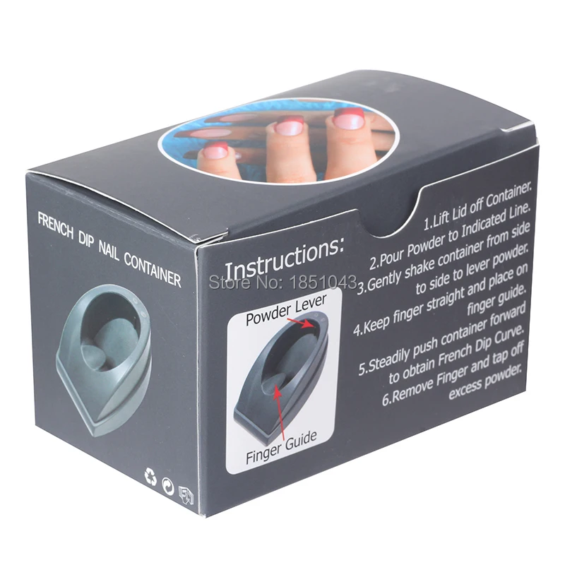 

French Dip Nail Container,French Nails Tips Guides