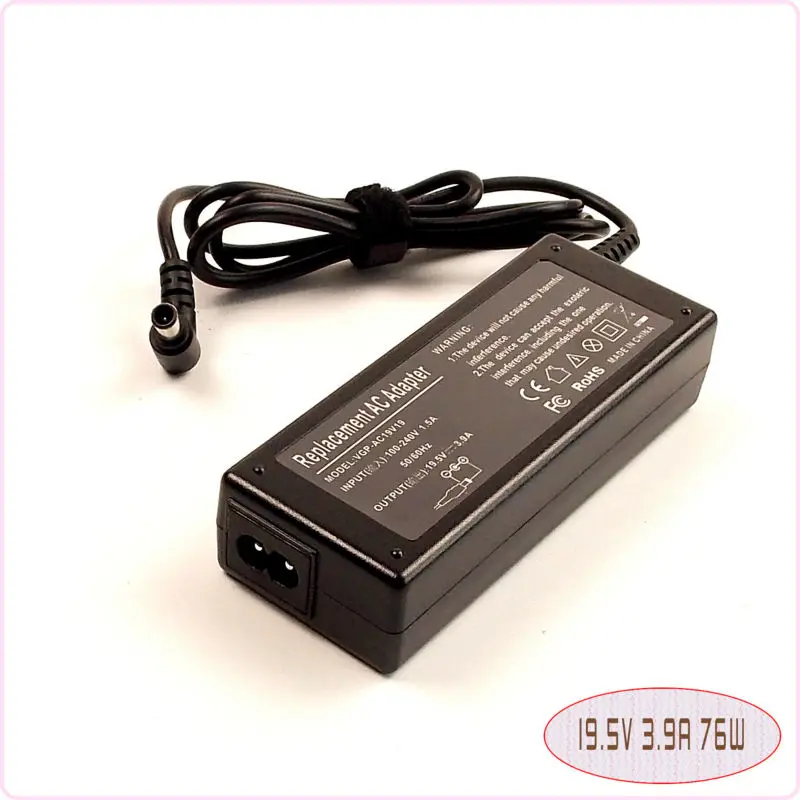 Для Sony VAIO VGP-AC19V37 VGP-AC19V33 VGN-S4 VGN-NW265F женский ноутбук Ac адаптер Зарядное устройство 19 5