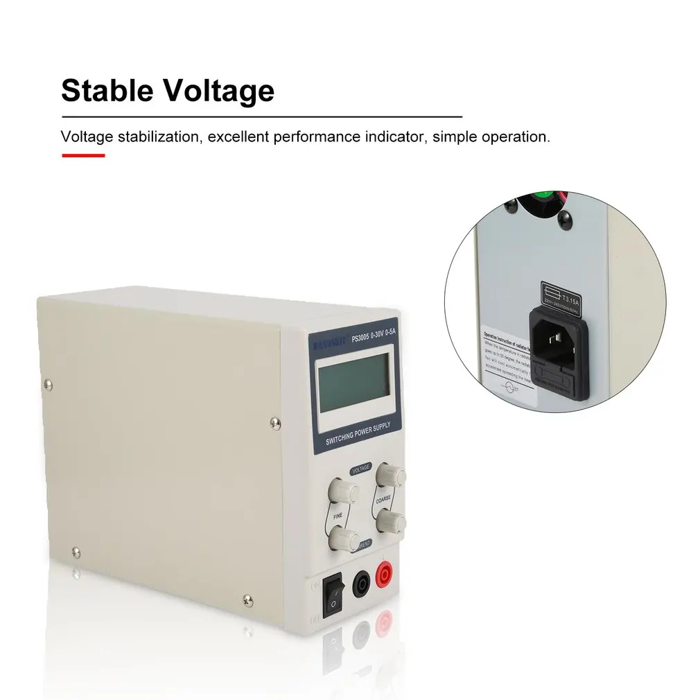 30 V/5A Цифровой DC Питание ток Напряжение Регулируемый импульсный источник