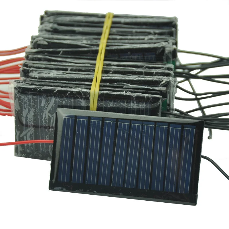 10 шт 5 V эпоксидной поликристаллическая солнечная панель 30mA Солнечный Зарядное устройство для мобильного телефона 53*30 мм DIY Solars Батарея Мощность банк солнечные панели