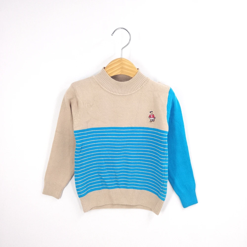 

2-4T Little Boys Sweater Spring Autumn Full Sleeves Stars Printed Kids Pullovers Children Knitted Sweaters Boys Clothing