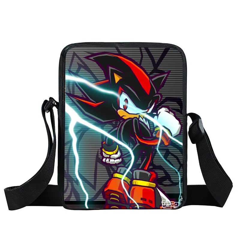 Мультфильм sonic Малый Детская сумка через плечо школьные ранцы дети bookbag обувь для мальчиков девочек Сумка через плечо сумка-почтальон мини подарок