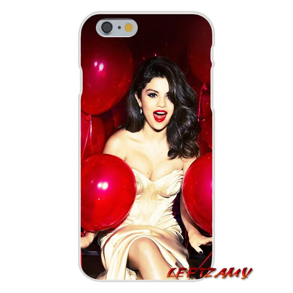 Прозрачный мягкий ТПУ чехол Selena Gomez милый девчачий дизайн для Samsung Galaxy S4 S5 MINI S6 S7 edge