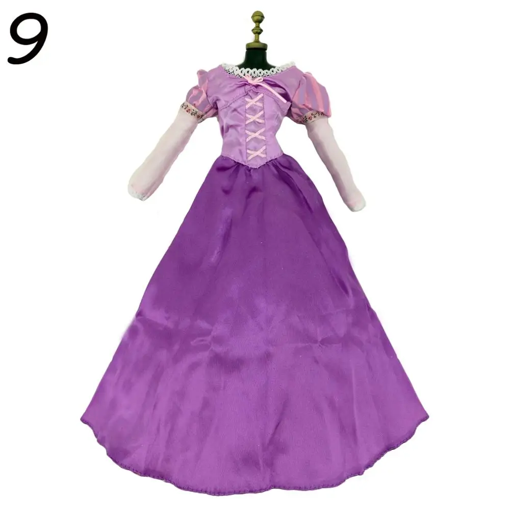 Lot Classic Dress Copy Elsa Bella Princess Party Ball Gown Dancing Fairytale Skirt Doll Accessories Clothes For 17 inch Doll Toy