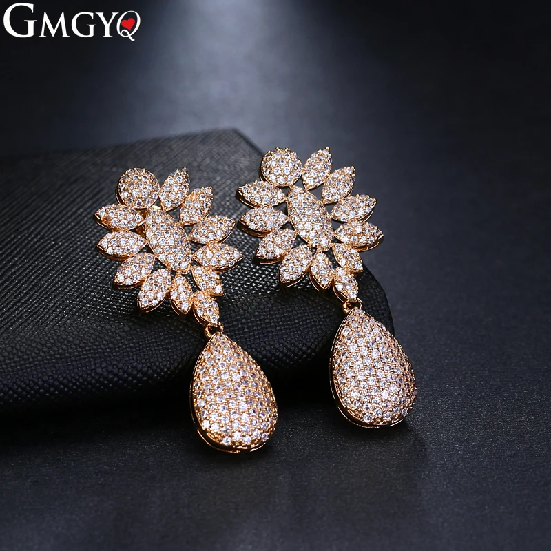 GMGYQ Новое поступление серьги Aretes De Mujer impernos 2018 Con Cristales дизайнерские для женщин