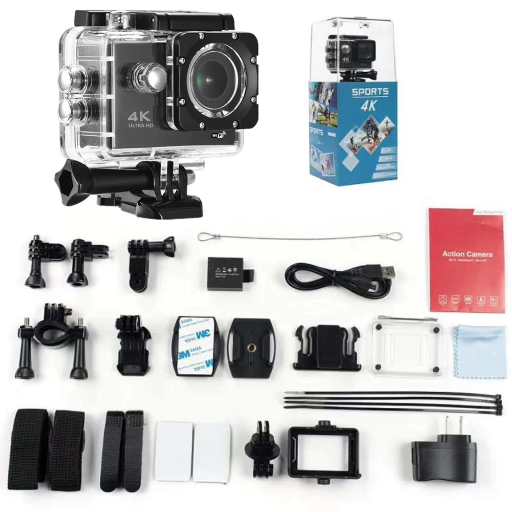 F600 F600R 4K Wifi Экшн-камера 16MP 170D Sport DV 30M 1080P Go Водонепроницаемая профессиональная камера для экстремальных видов спорта, видео, велосипедная камера на шлем, Автомобильная камера Dvr