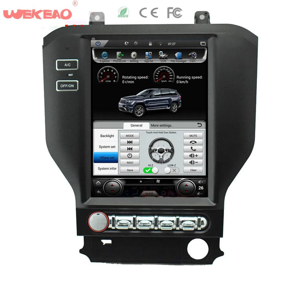 Wekeao Тесла Стиль 10 4 &quotcar audio gps навигационная система для Ford Mustang 2015 2016 Радио Android 6 0