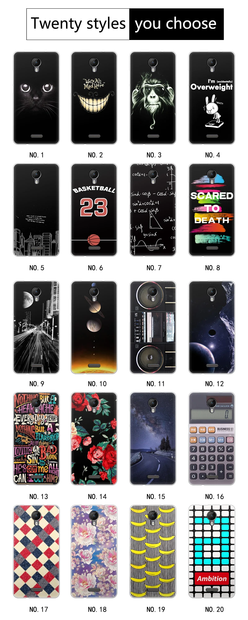 JURCHEN чехол для телефона с мультяшным принтом для Funda Wiko Jerry 2 Чехол, Мягкая силиконовая задняя крышка из ТПУ для Wiko Jerry 2 Jerry2 II чехол-накладка