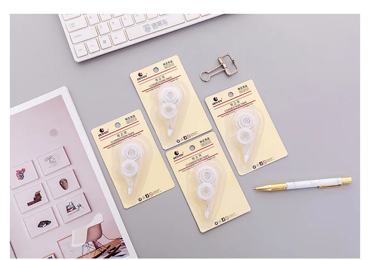 3 м Muji Стиль прозрачный белый Корректирующая лента школьные принадлежности материалов корейский Канцелярские новинки