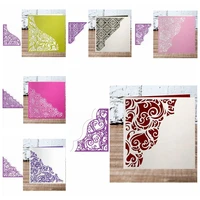 floral lace corner background metal cutting dies crafts card album embossing promotion stencil scrapbooking new 2019