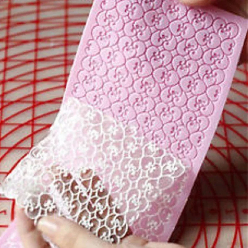 Silicone Lace Cake Mold Sugar Craft Fondant Chocolate Baking Mat Decorating Tools Candy Embossing | Дом и сад
