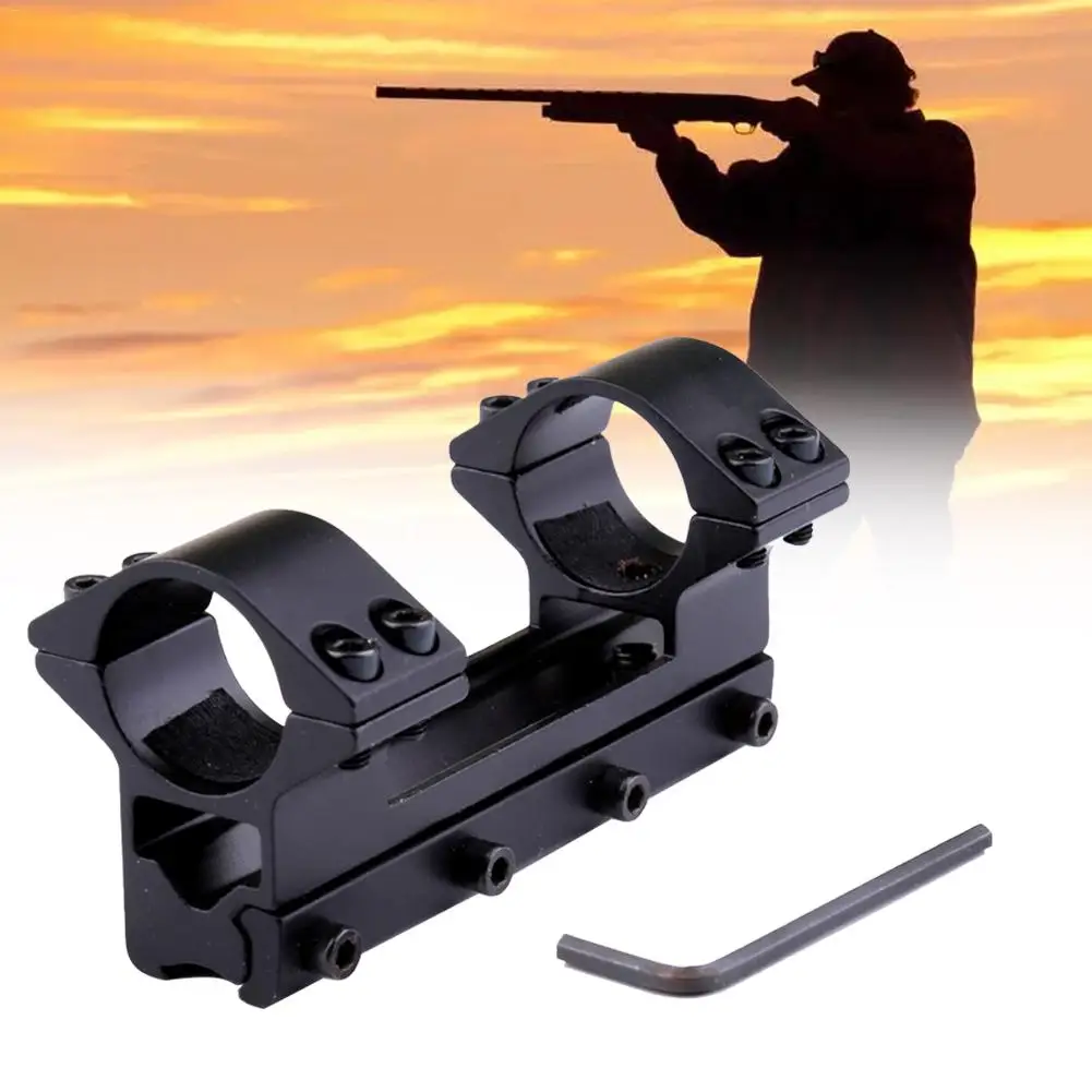 

Tactical Hunting Integral Flat Top Dual Ring 25.4mm/1Inch With Stop Pin High Narrow Conjoined Holder Mount Fit For Rifle/Scope