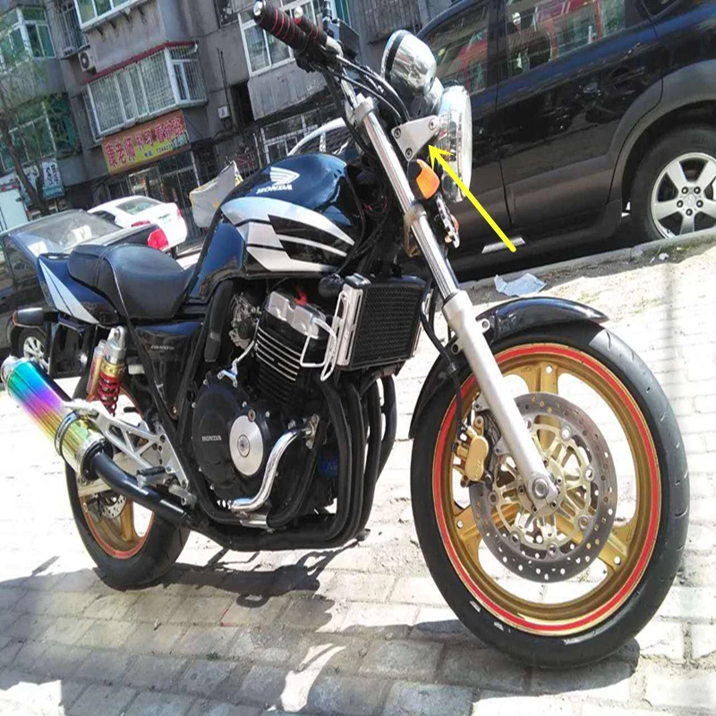 Фара для мотоцикла Honda CB1300/CB400 с фиксированным кронштейном и фиксированной