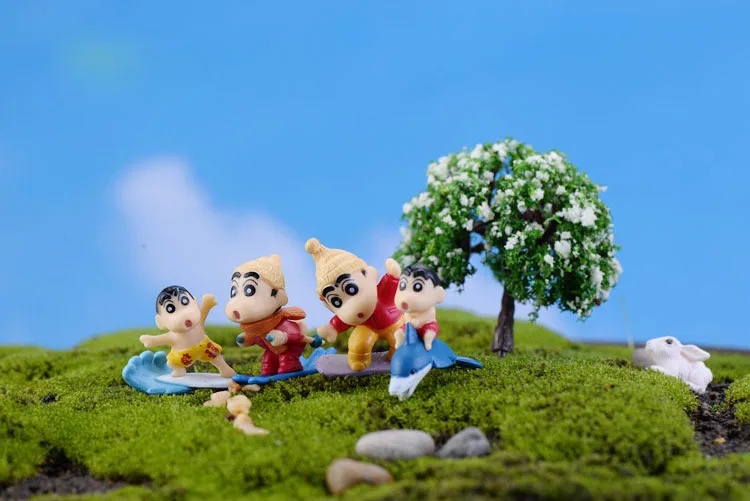 2019 1Pcs Cute Shin Child DIY Resin Fairy Garden Craft Decoration Miniature Micro Gnome Terrarium Gift F0169 | Дом и сад