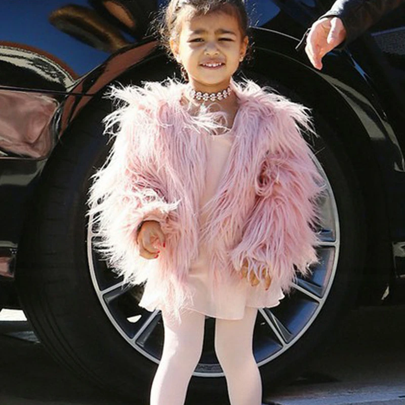 Ins Stylish Fur Jackets For Girls Spring Fall Kids And Coats Waterfall Baby Girl Faux Coat Children Outerwear 2-10Y | Детская одежда и