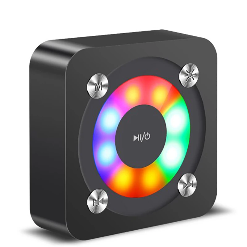 Smart Bluetooth speakers Portable waterproof design 360 stereo surround sound HD call LED flashing lights Voice prompt TF card |