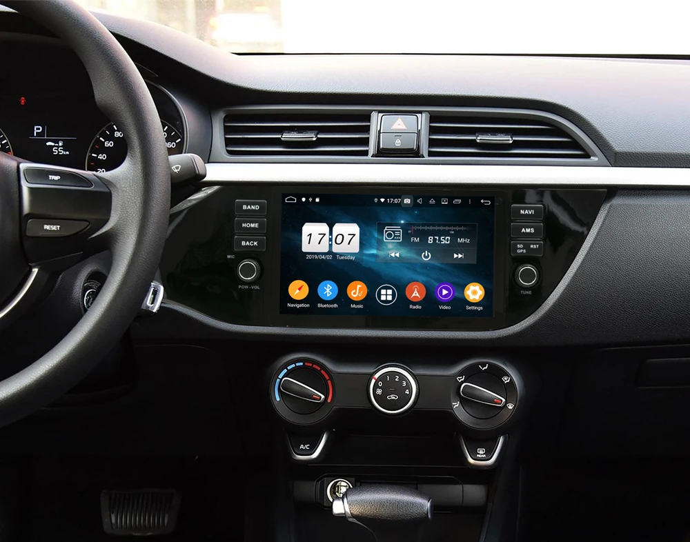 Owtosin автомобильный Радио Мультимедиа Видео плеер навигация gps Android 9,0 для Kia K2/RIO автомобиль 4 Гб ram 32 Гб rom