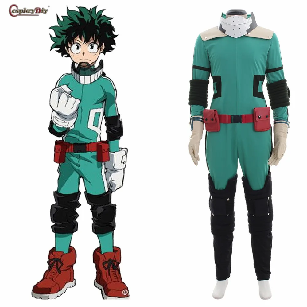 

Boku no Hero Akademia Cosplay My Hero Academia Izuku Midoriya Costume Deku Battle Halloween Carnival Clothes Custom Made