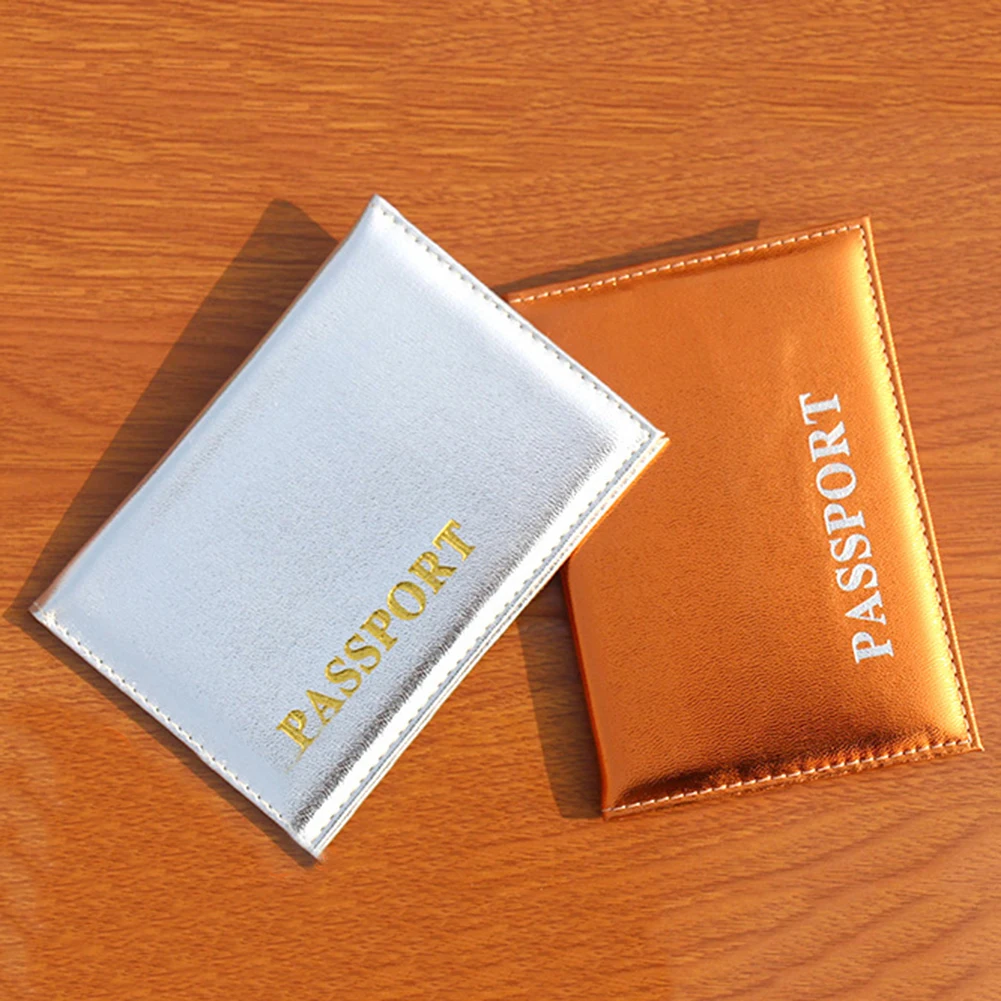 

Passport Cover Travel Accessories Holder ID Card Passport Leather PU Business Card Wallet Case Candy Color