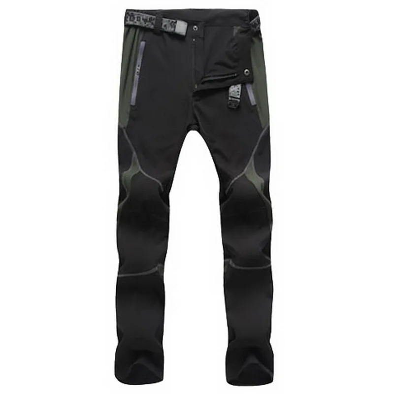 BlackGray NUONEKO Новые мужские и женские тонкие быстросохнущие походные брюки спортивные дышащие уличные летние Горные Скалолазание треккинговые велосипедные штаны PN17 - Цвет: BlackGray
