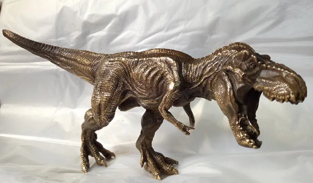 The gift of a fine bronze coffee Wild Animal Dinosaur Statue ancient China | Дом и сад