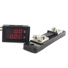 Двойной цифровой вольтметр Амперметр постоянного тока 0-100 в 50 а Амперметр измеритель напряжения тестер мониторная панель с шунтом