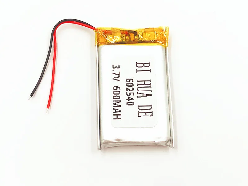 Li po 3 7 V 600mAh литий полимерный ионный аккумулятор для DVR записи MP3 MP4 игрушки GPS Смарт
