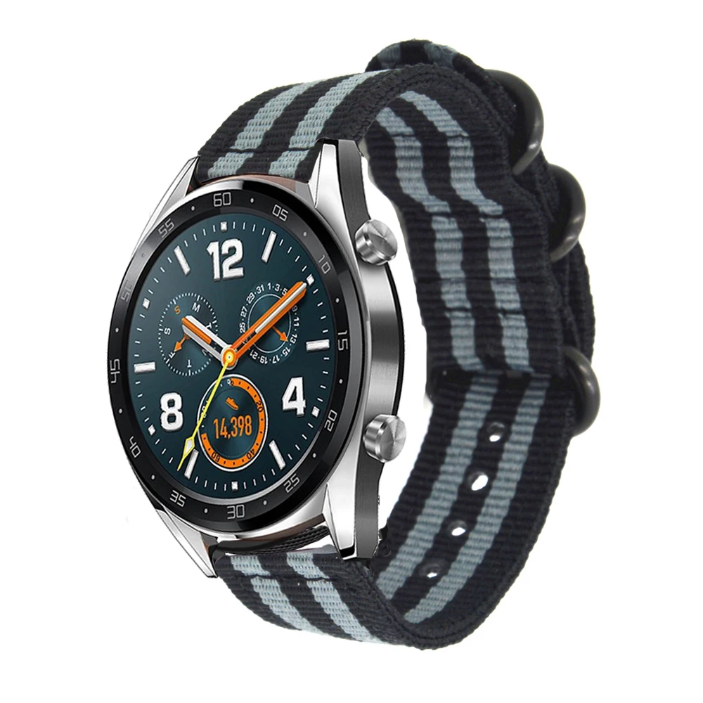 Новый нейлоновый холщовый ремешок для оригинальных смарт часов Huawei Watch GT Honor Magic