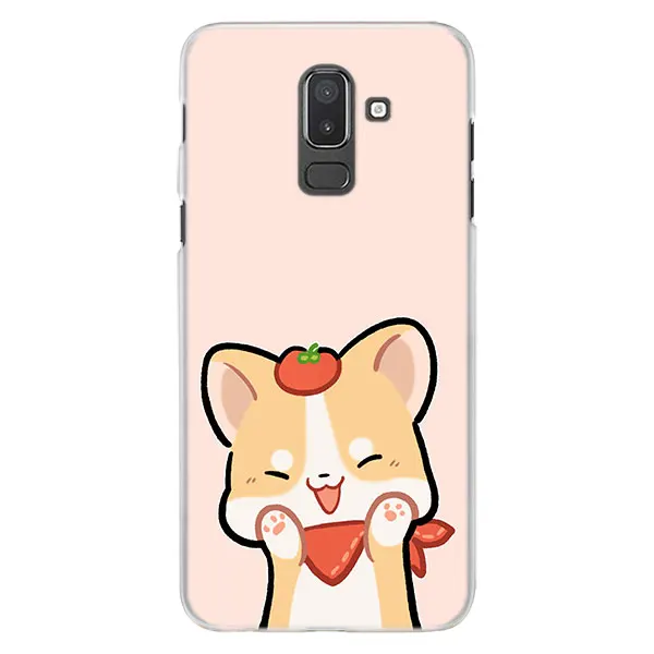 09 Каваи Шиба корги собака Телефон чехол s для samsung Galaxy J4 J6 Plus J3 J7 J8 C2 Core J5 J7 Prime Жесткий PC Coque чехол - Цвет: 09