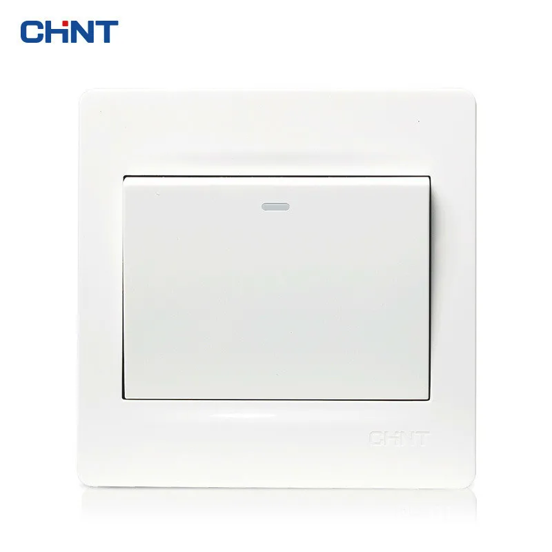 

CHNT 86 Type Wall Switch Panel NEW7N Ivory White One Gang One Way