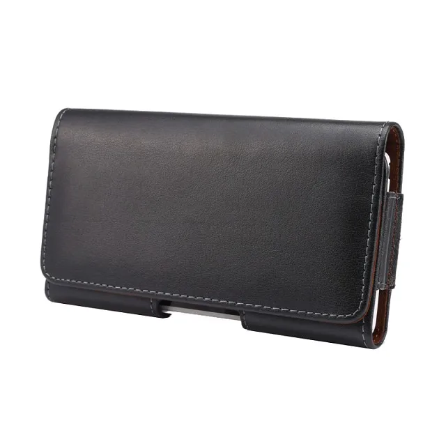 

4.5-5.1 inch For Huawei P10 Belt Clip Holster Genuine Leather Men Flip Case For Huawei P10 Business Style Phone Cover Bag <