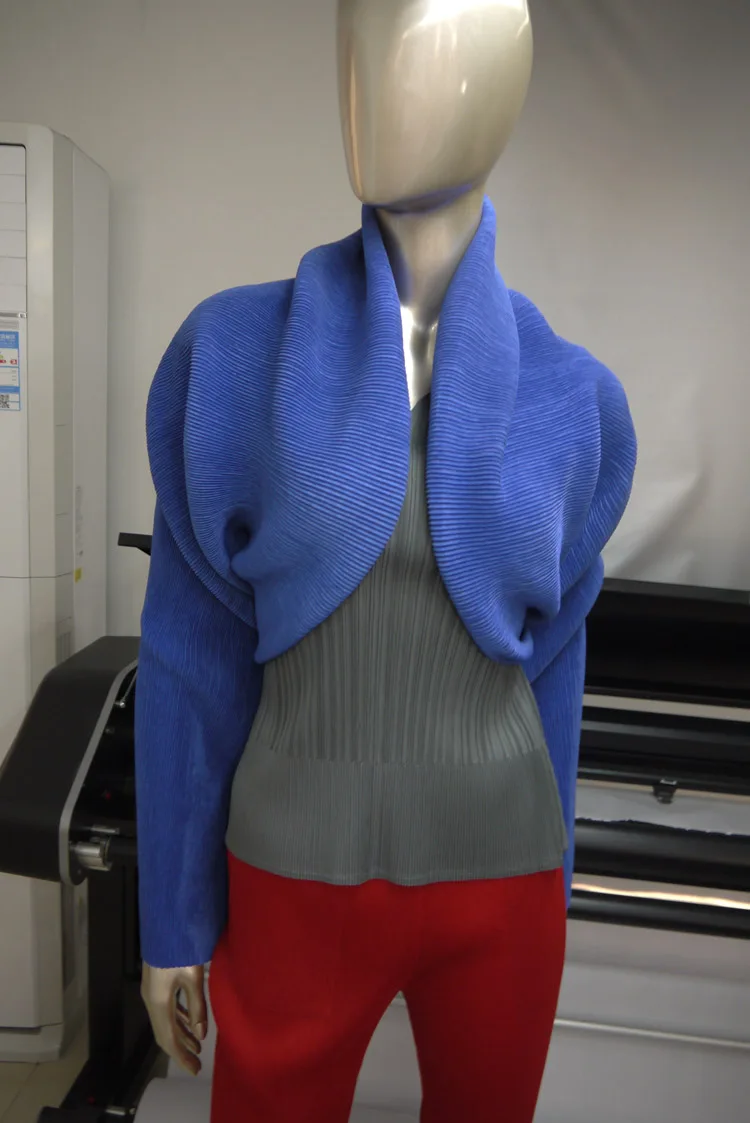 Пальто Miyake пончо шаль многофункциональный лаконичный Модный женский