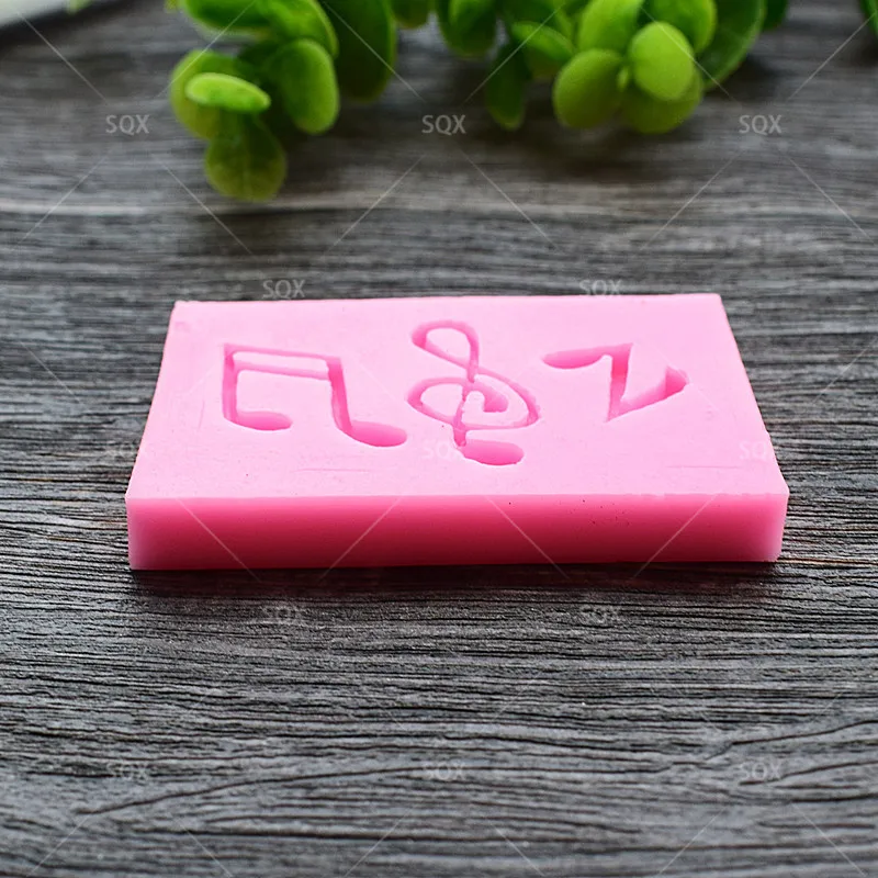 New Arrival Musical Note Silicone Mold Cake Decoration Tools Lace Candy Kitchen Accessories SQ1552 | Дом и сад