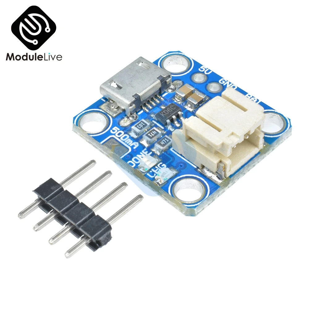 Зарядное устройство Micro-Lipo Micro-B USB зарядная плата модуль литий-ионный LiIon для