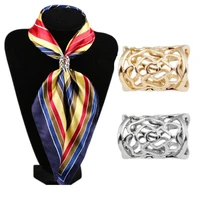 2pcs silk scarf brooches jewelry accessories womens elegant scarf clips scarves buckle holder simple women girl party gift