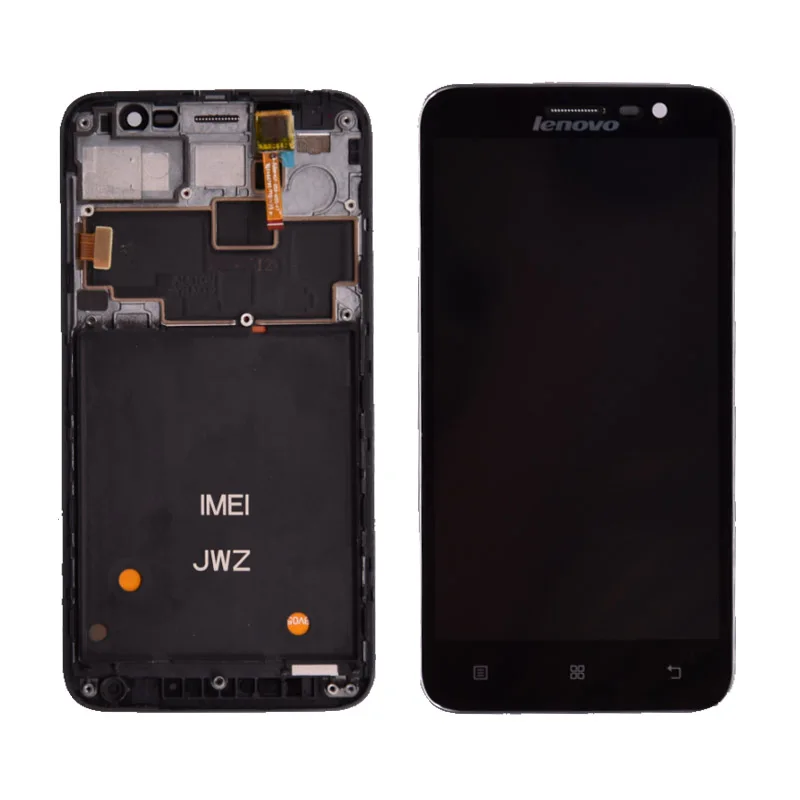 Жк дисплей с сенсорным экраном и дигитайзером в сборе рамкой для Lenovo Golden Warrior A8 A806