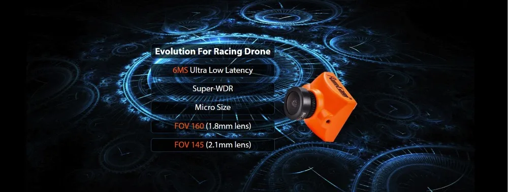 RunCam Racer 2 FPV камера 700TVL Super WDR CMOS сенсор 1,8 мм/2,1 мм FOV 160/145 градусов M8 объектив PAL/NTSC для гоночного дрона FPV