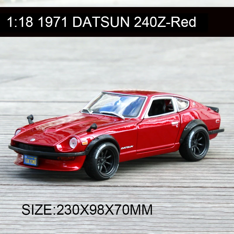 Maisto 1:18 1971 Datsun 240Z красный классический автомобиль коллекционные модели