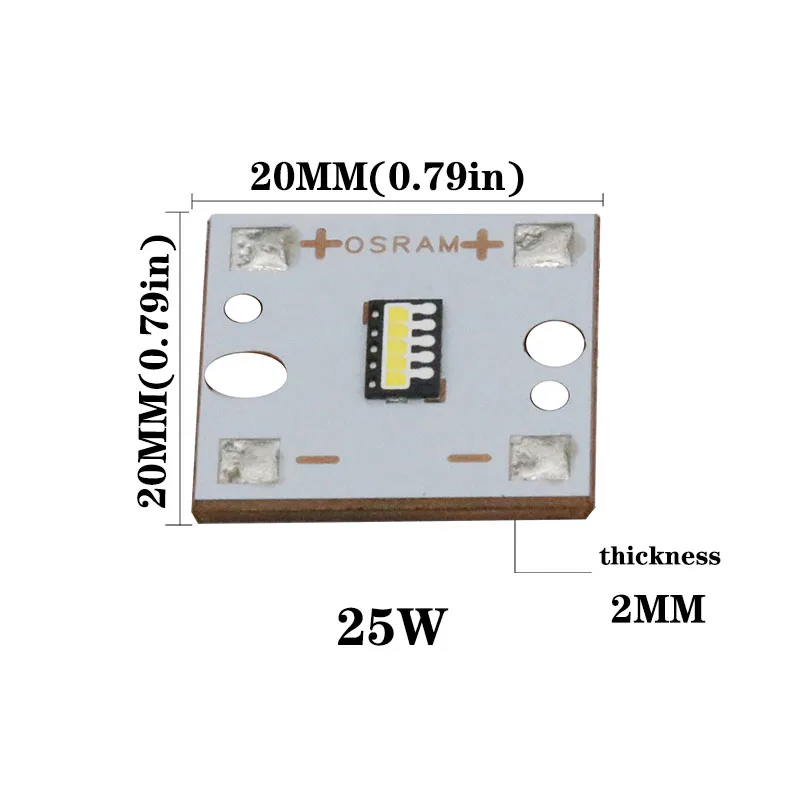 Супер яркий 25 Вт 20 Вт 15 Вт Светодиодный светильник 6500K светодиодный бусины PCB трубка лампа ксеноновая Osram лампы подложка меди для автомобильные передние фары "сделай сам"