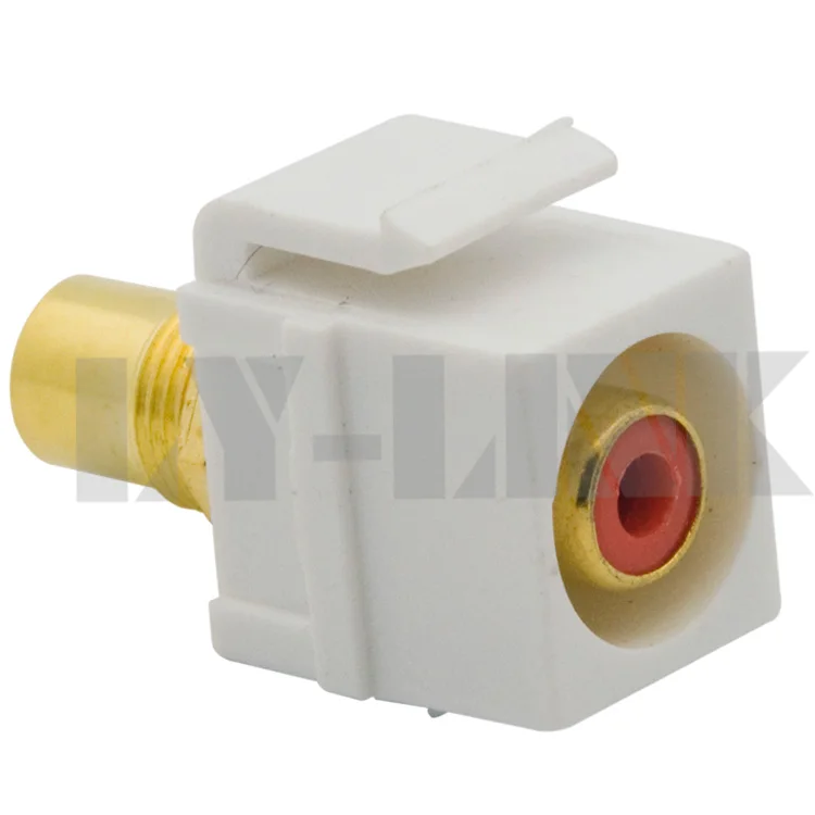 Новый стиль keystone RCA Видео Компонент Разъем с красным цветом | Электроника