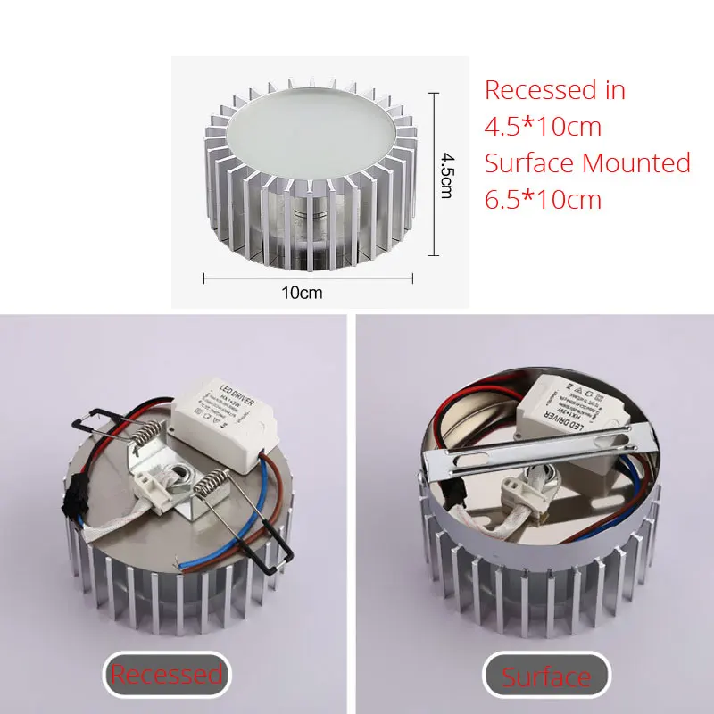 Точечный светодиодный rgb пятно света rgb LED-светильник светодиодный спот он 3 ватт проход Светильник Красочные коридор лампа прихожей светильник поверхностного монтажа