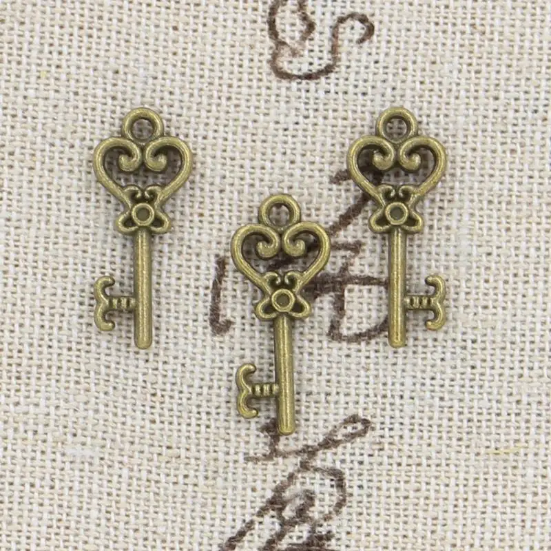 

20pcs Charms Most Key 21x9mm Antique Making Pendant fit,Vintage Tibetan Bronze Silver color,DIY Handmade Jewelry