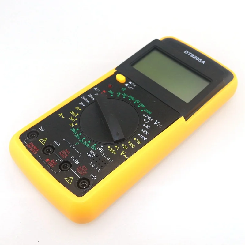 Новинка DT9205A Цифровой мультиметр тест AC/DC ампер вольт Сопротивление Емкость