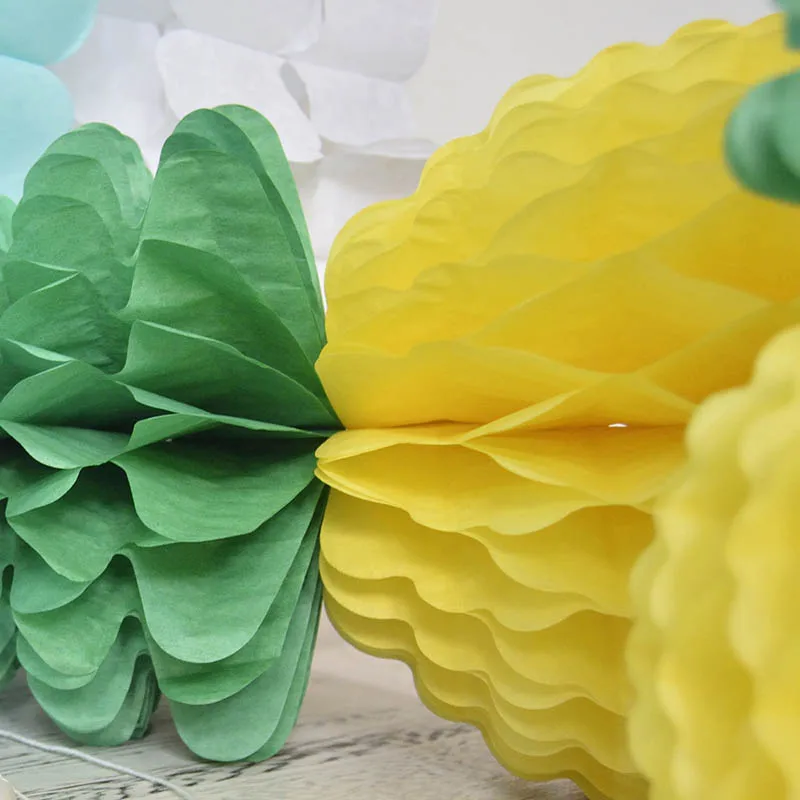 20 см/30 см ананас Honeycomb Мячи Бумага Цветы DIY праздничные фонари для Декор на свадьбу