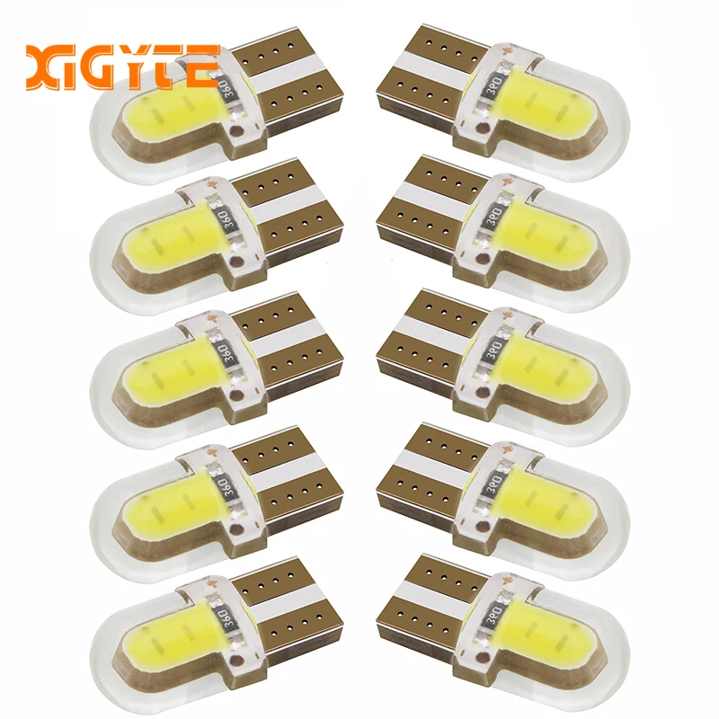 Светодиодные автомобильные лампы W5W T10 194 168 COB 8SMD для стояночных огней и подсветки
